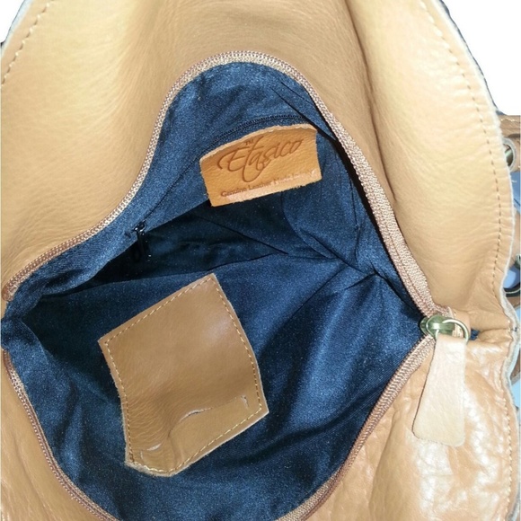 Etasico Leather Handbag Patchwork Snakeskin Bag - Picture 6 of 8